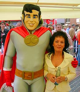 Meine Frau Brigitte mit Flatman