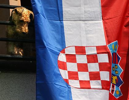 Xmas mit Kroatien-Flagge
