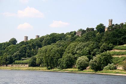 Blick auf die Elbschlösser