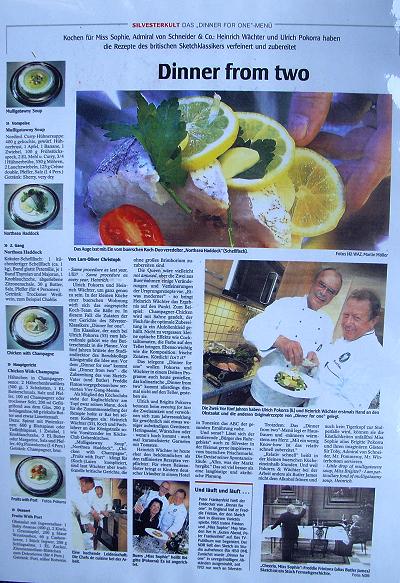 Zeitungsausschnitt von des Silvesterausgabe WAZ 2005