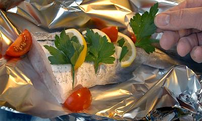 Nothsea Haddock wir zum Braten vorbereitet