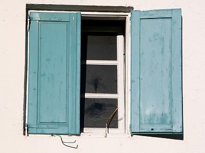 blaues Fenster bei München