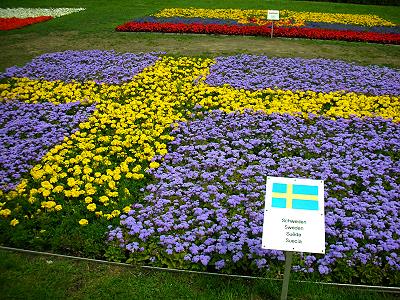 Schweden Blumenbeet