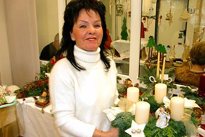 Brigitte in der Ausstellung