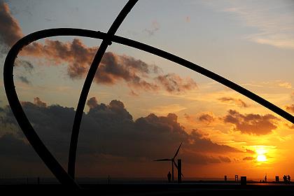 Sonnenuntergang auf der Hoheward