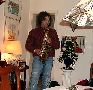 Saxophonspieler beo Pokorras
