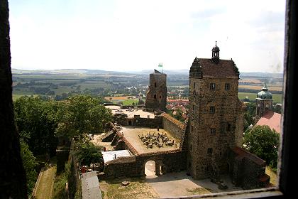 Blick aus dem Gemach der Gräfin auf die Festung