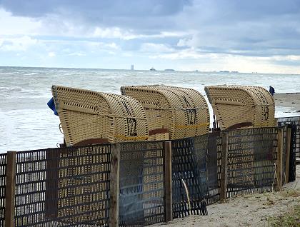 Strandkörbe für das Winterlager