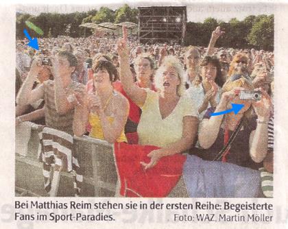 Zeitungsausriss der WAZ vom 25.6.2008